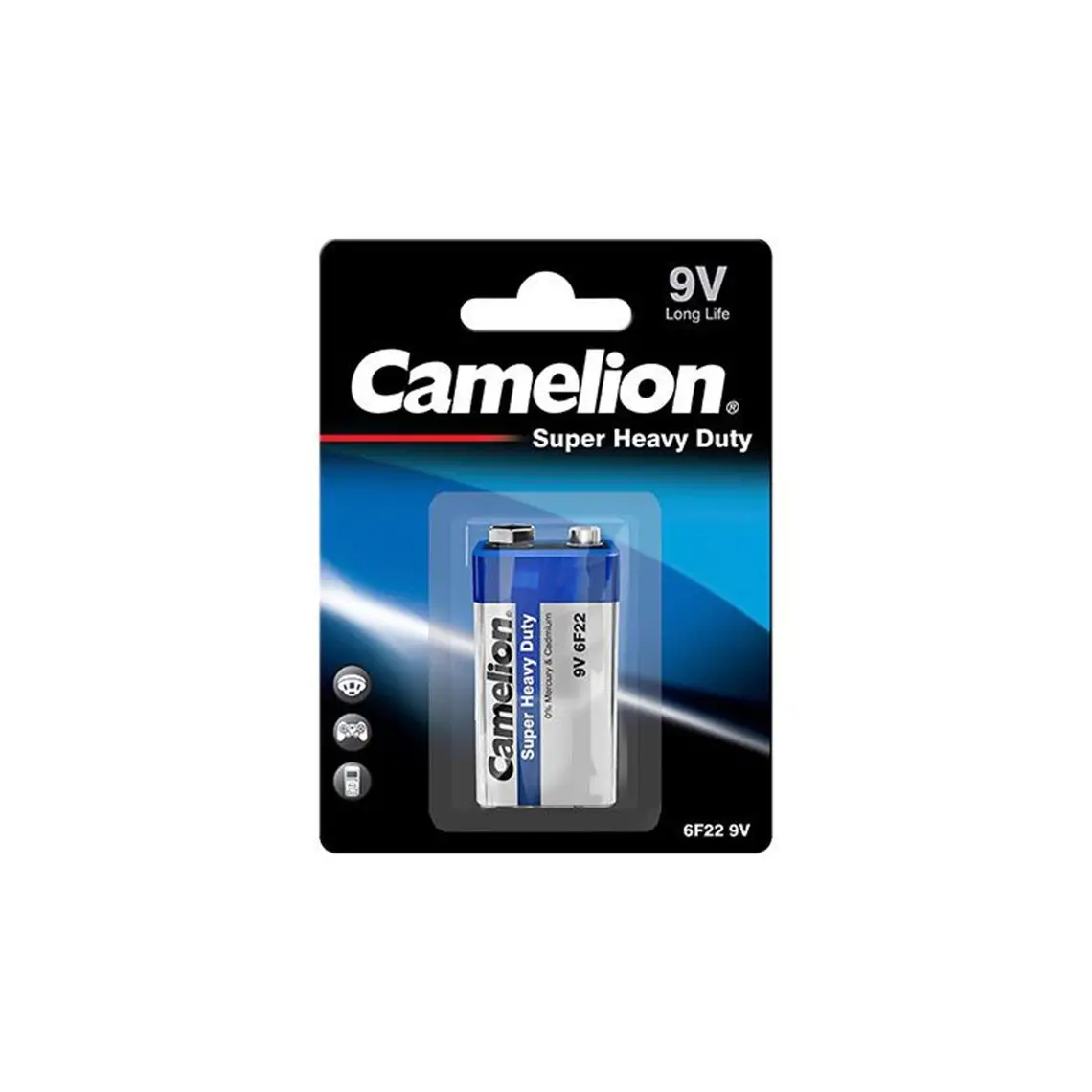 ელემენტი Camelion Super heavy duty 6F22-BP1B — ელემენტები და ბატარეები